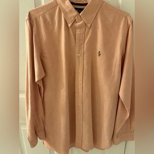 Men’s Orange Polo Button Up